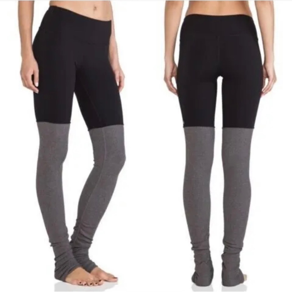 Alo Yoga Ribbed Goddess Leggings 2 Color Activewear Gym Gray Sz S